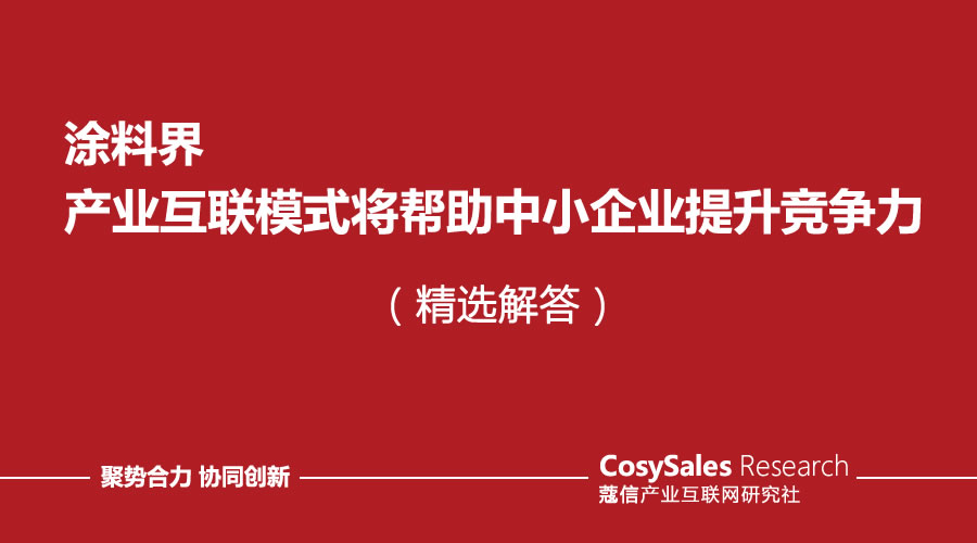 房英杰回答提问：涂料界产业互联模式将帮助中小涂料企业提升市场竞争力